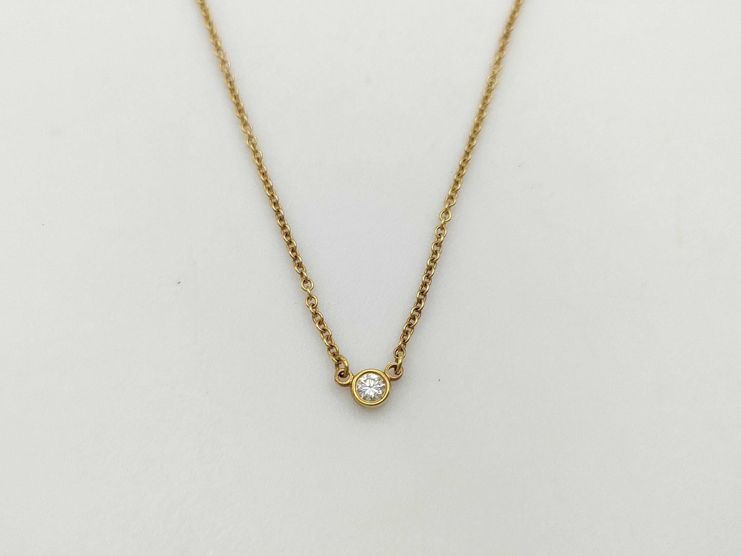 Tiffany & Co. By the Yard 1PD YG 750 1.9g Necklace 