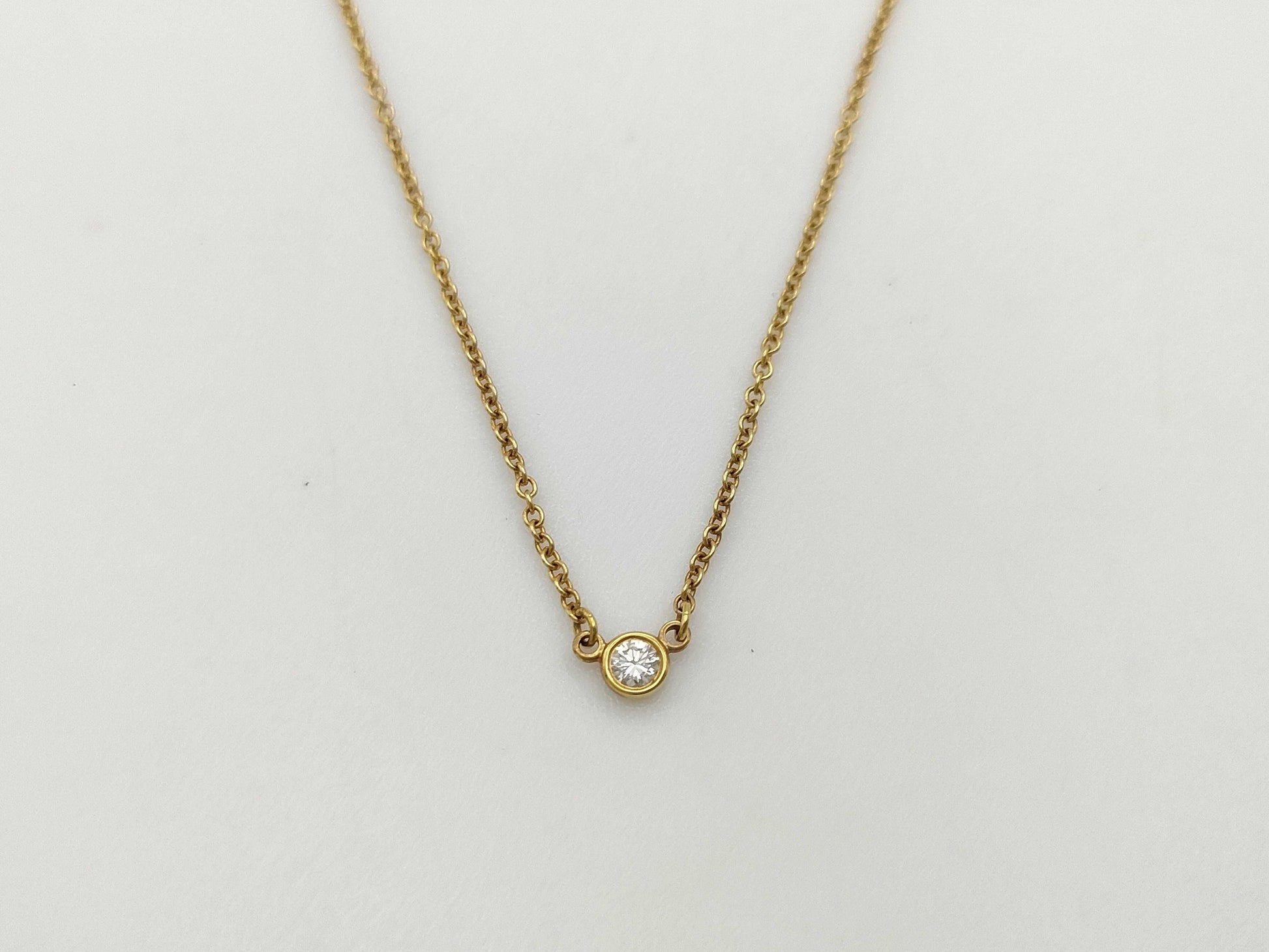 Tiffany & Co. By the Yard 1PD YG 750 1.9g Necklace 