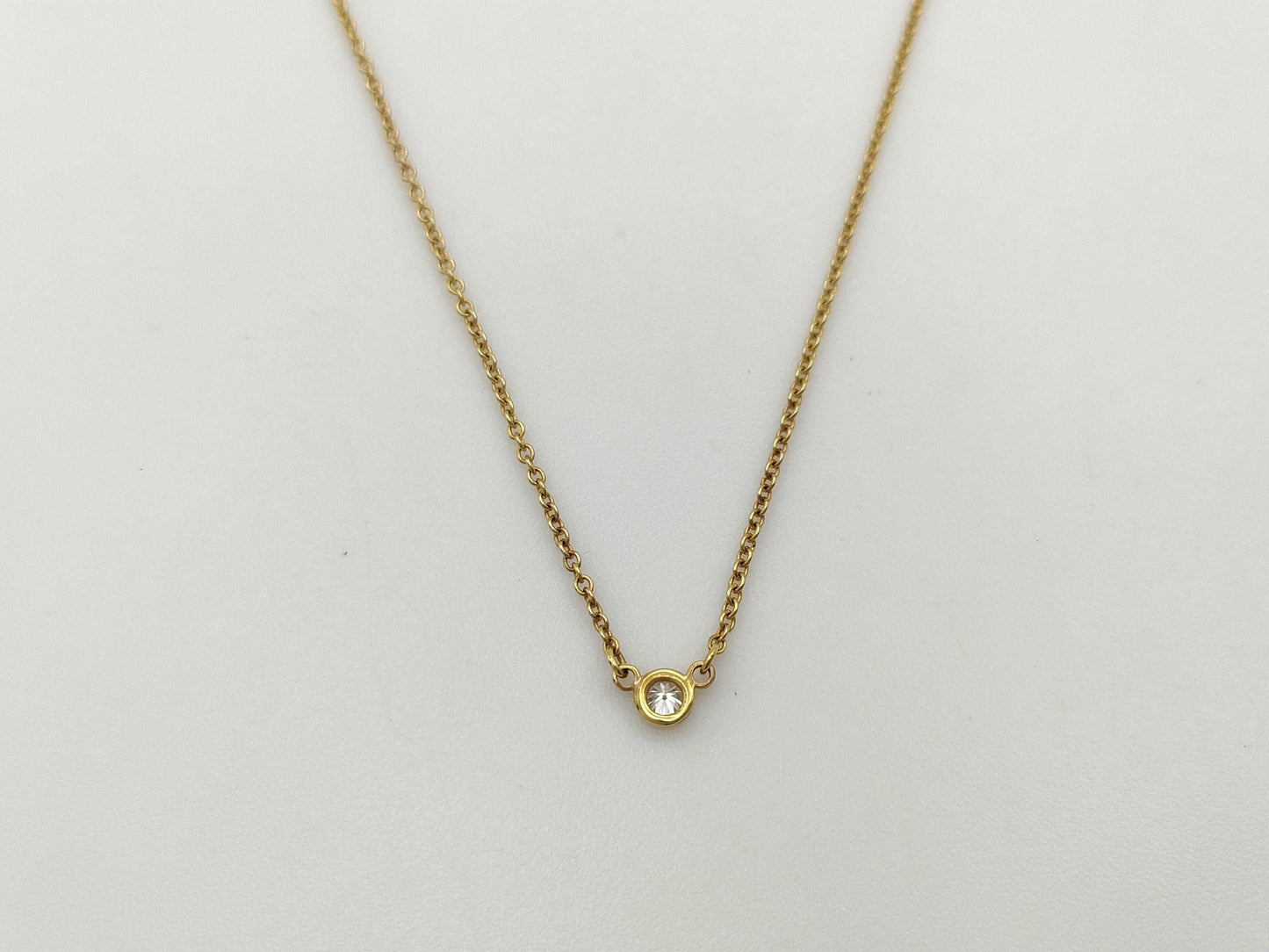 Tiffany & Co. By the Yard 1PD YG 750 1.9g Necklace 