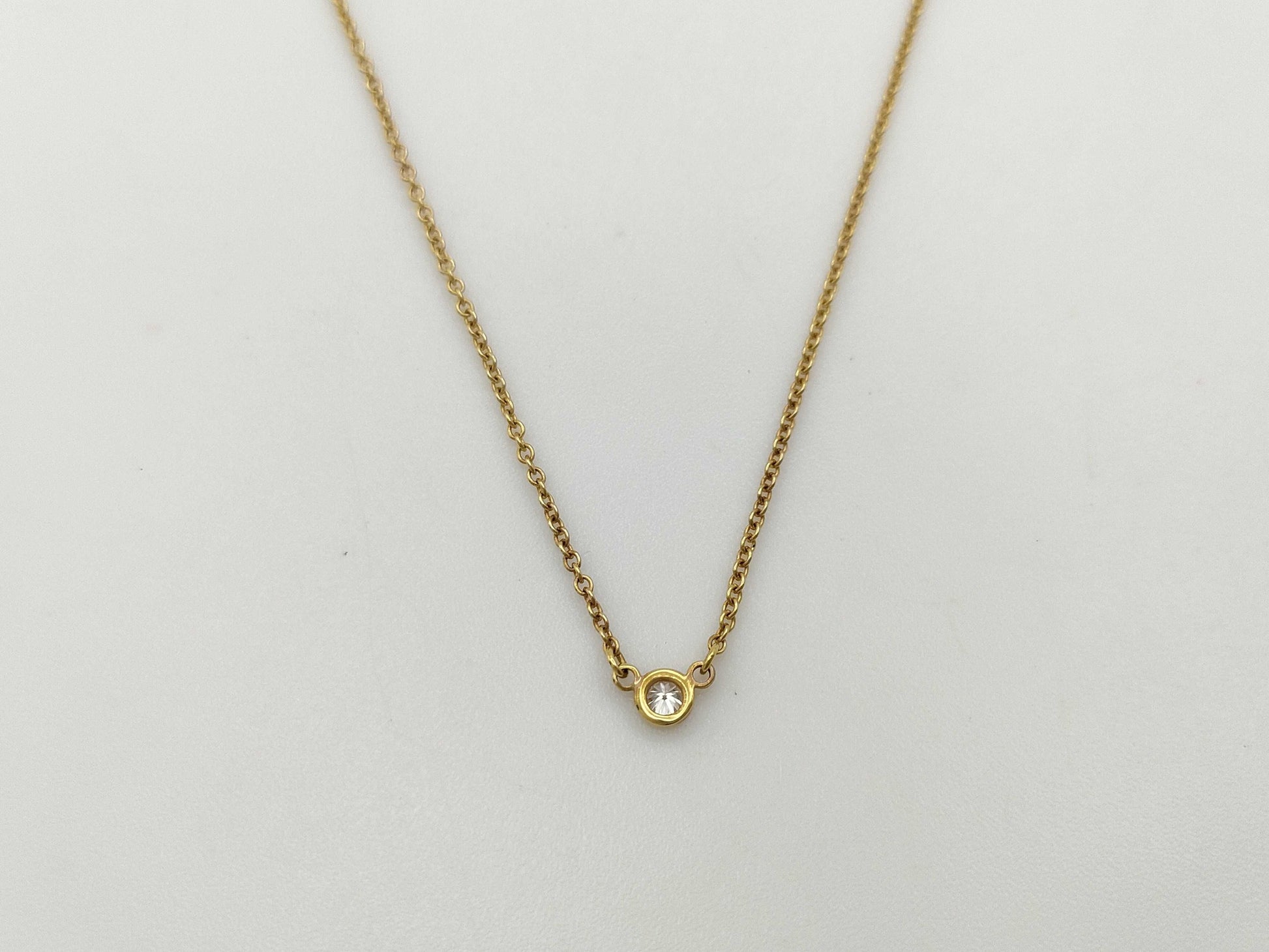 Tiffany & Co. By the Yard 1PD YG 750 1.9g Necklace 