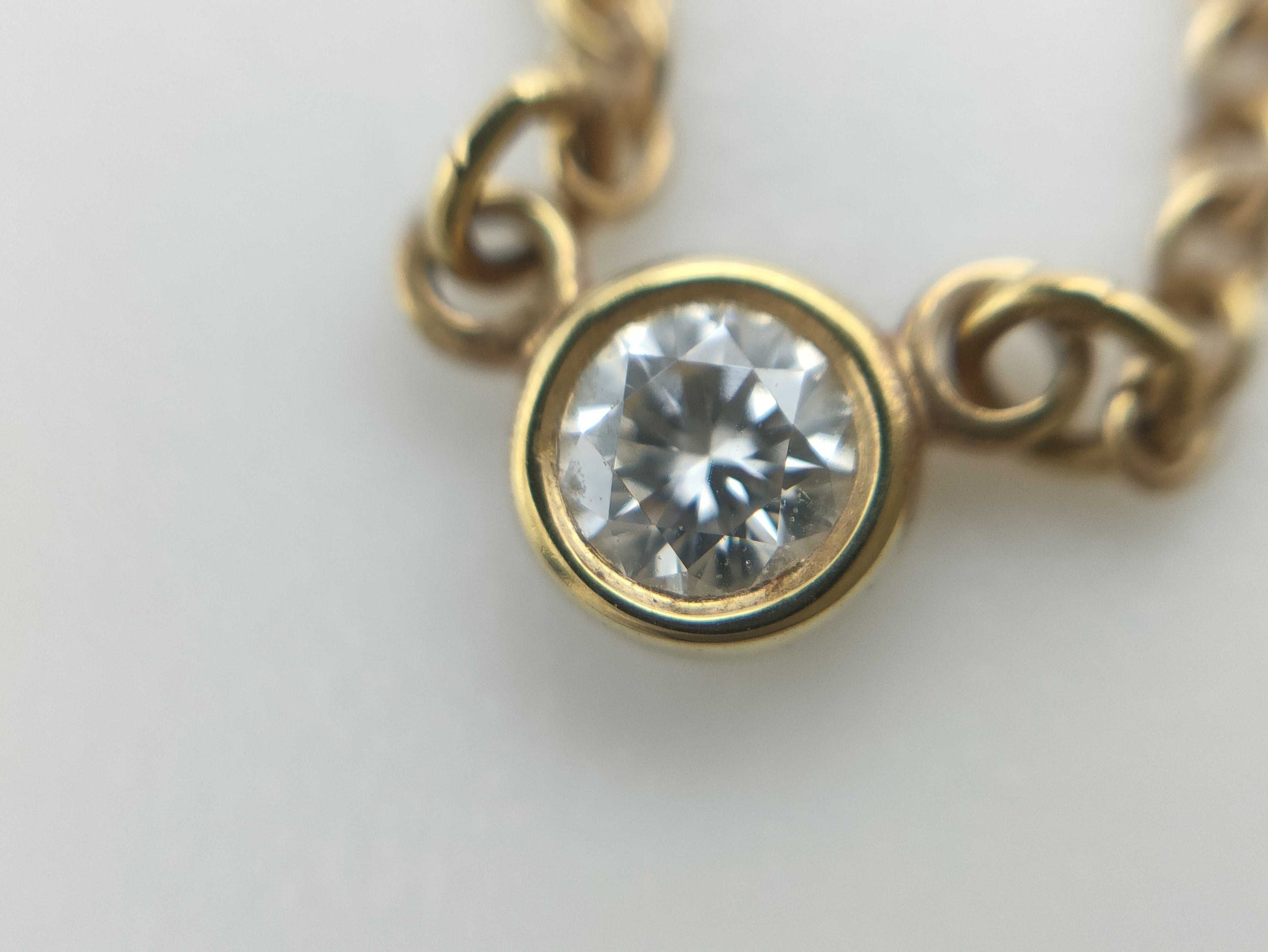 Tiffany & Co. By the Yard 1PD YG 750 1.9g Necklace 