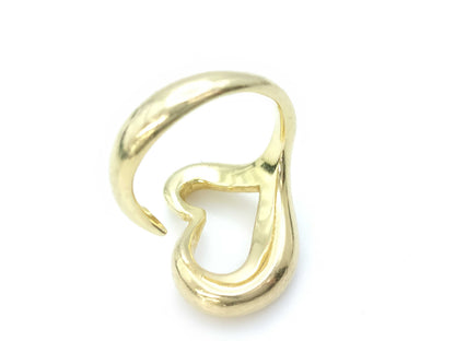 Tiffany & Co. Open Heart Yellow Gold 750 10.2g Ring 