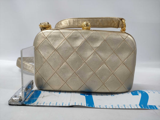 CHANEL Gold Clasp Shoulder Bag