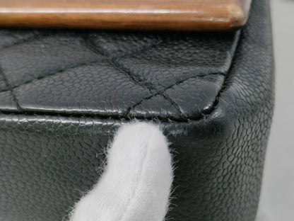  CHANEL Wood Flap Chain Shoulder Bag