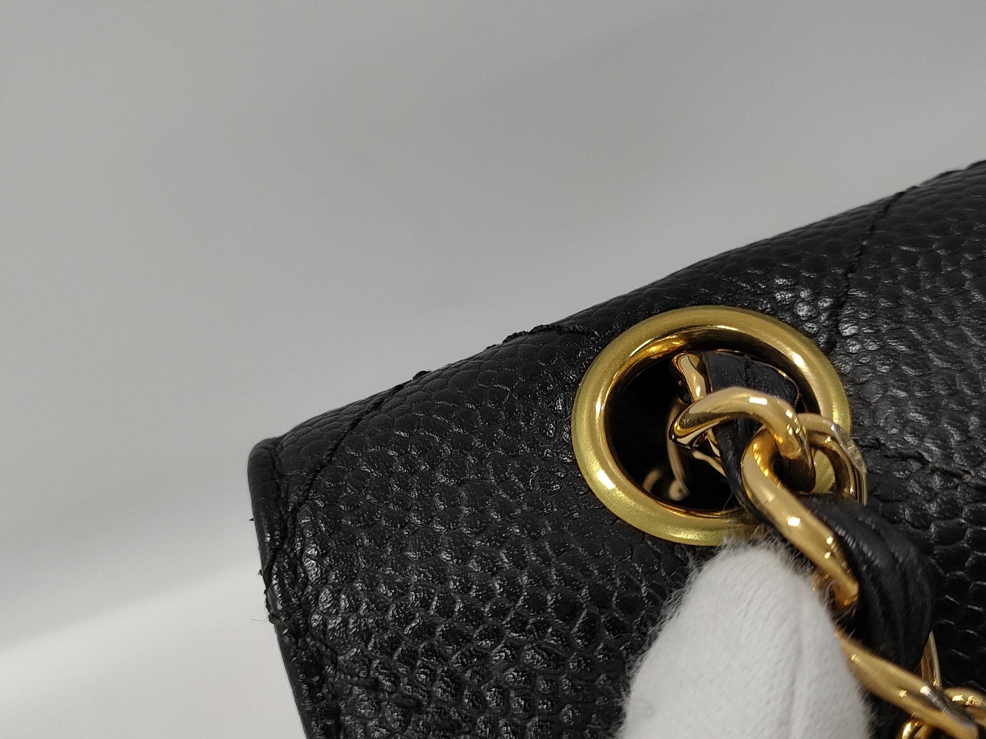 CHANEL Matelasse Caviar Leather Chain Shoulder Tote Bag