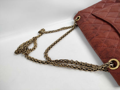 CHANEL 2.55 Metal Chain Shoulder Bag