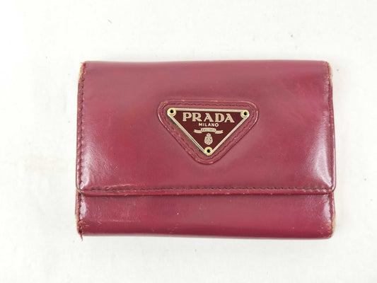 PRADA Bordeaux Key Case/Key Holder