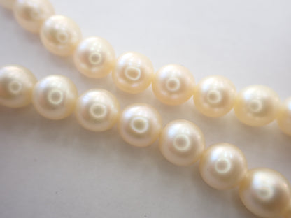 Pearl diameter approximately 7.3mm?7.9mm, Sterling Silver, 37.5g, Necklace 