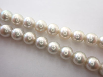 Pearl diameter approximately 8.0mm-8.5mm Sterling Silver Necklace 