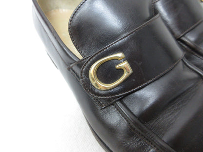 GUCCI GUCCI Gucci Loafers Moccasins G Hardware Leather Size 36 1/2 Loafers