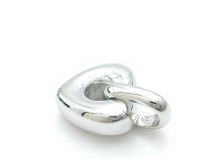 TASAKI Heart Motif Sterling Silver 5.0g Pendant Top 