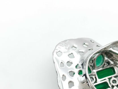 E2.45ct D0.21ct K18WG 13.1g Pendant Top 