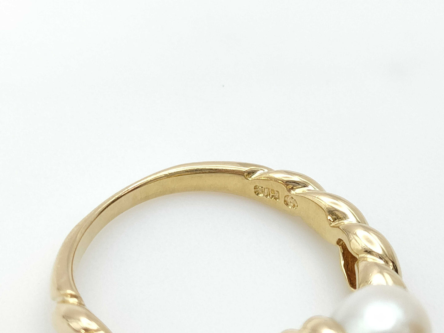 TASAKI Pearl Ring, 5.8g, 18K Gold, 5.9-6.2mm Diameter