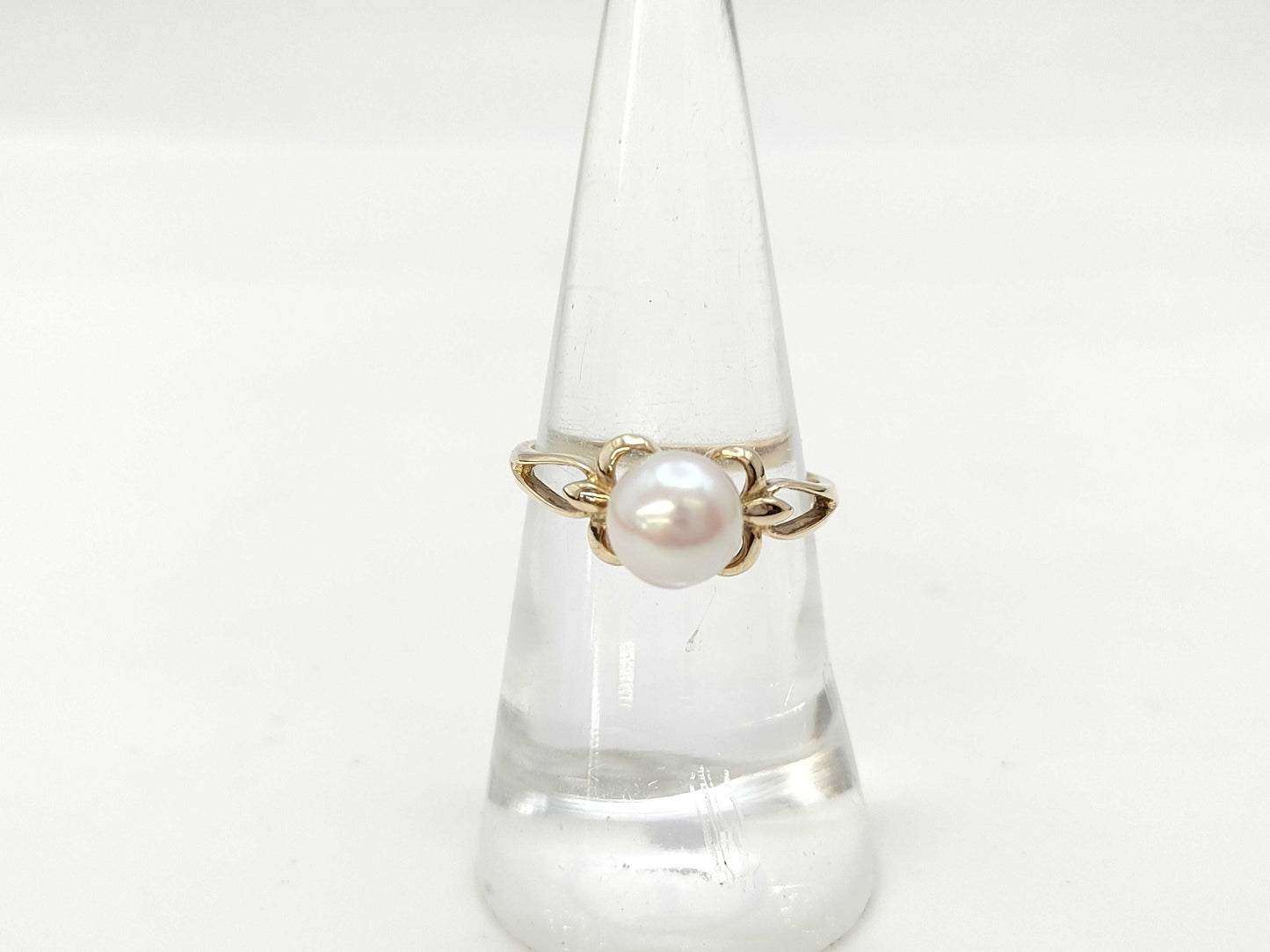 MIKIMOTO Pearl Ring, 7.3mm Diameter, 14K Gold, 2.8g 