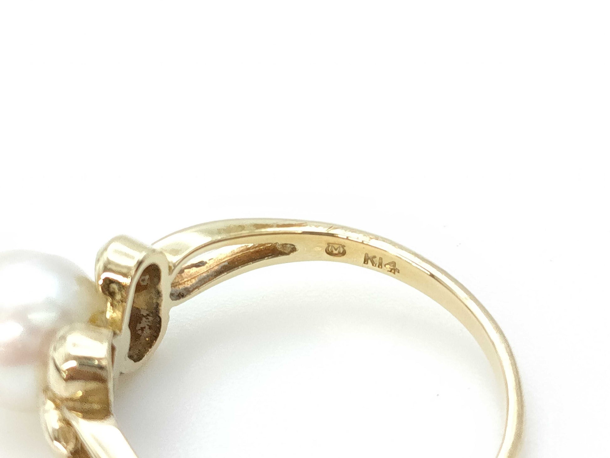 MIKIMOTO Pearl Ring, 7.3mm Diameter, 14K Gold, 2.8g 