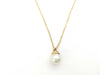 Tiffany & Co. Pearl Necklace, Approximately 7.4mm Diameter, Yellow Gold 750, 3.0g 