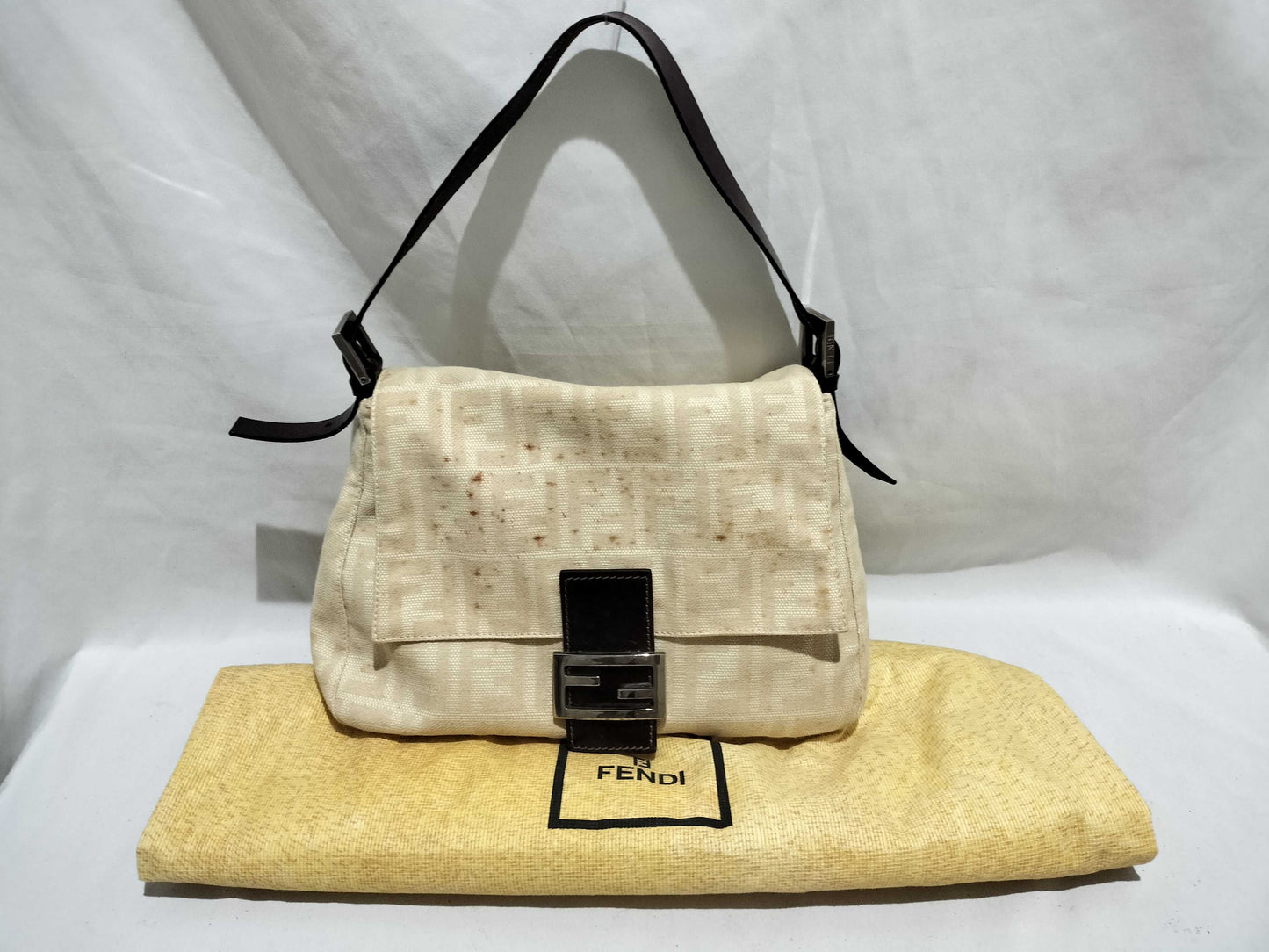FENDI Mamma Zucker Pattern Handbag 2321-26325-008