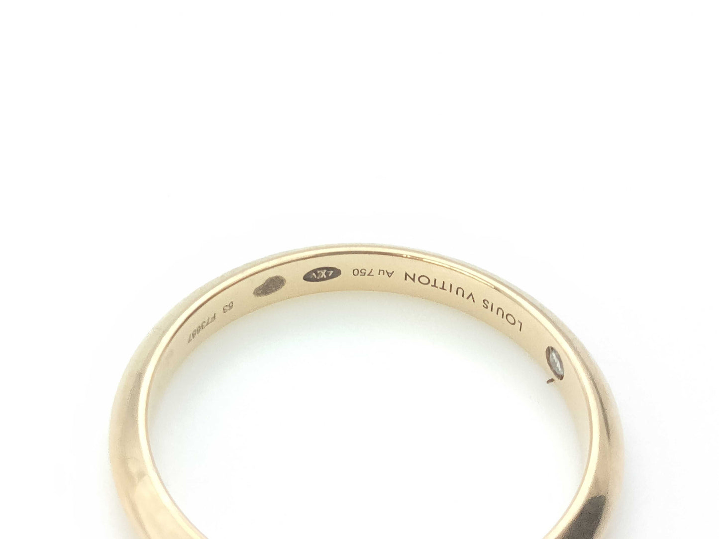 LOUIS VUITTON Band #53 PG Au750 2.3g Ring 