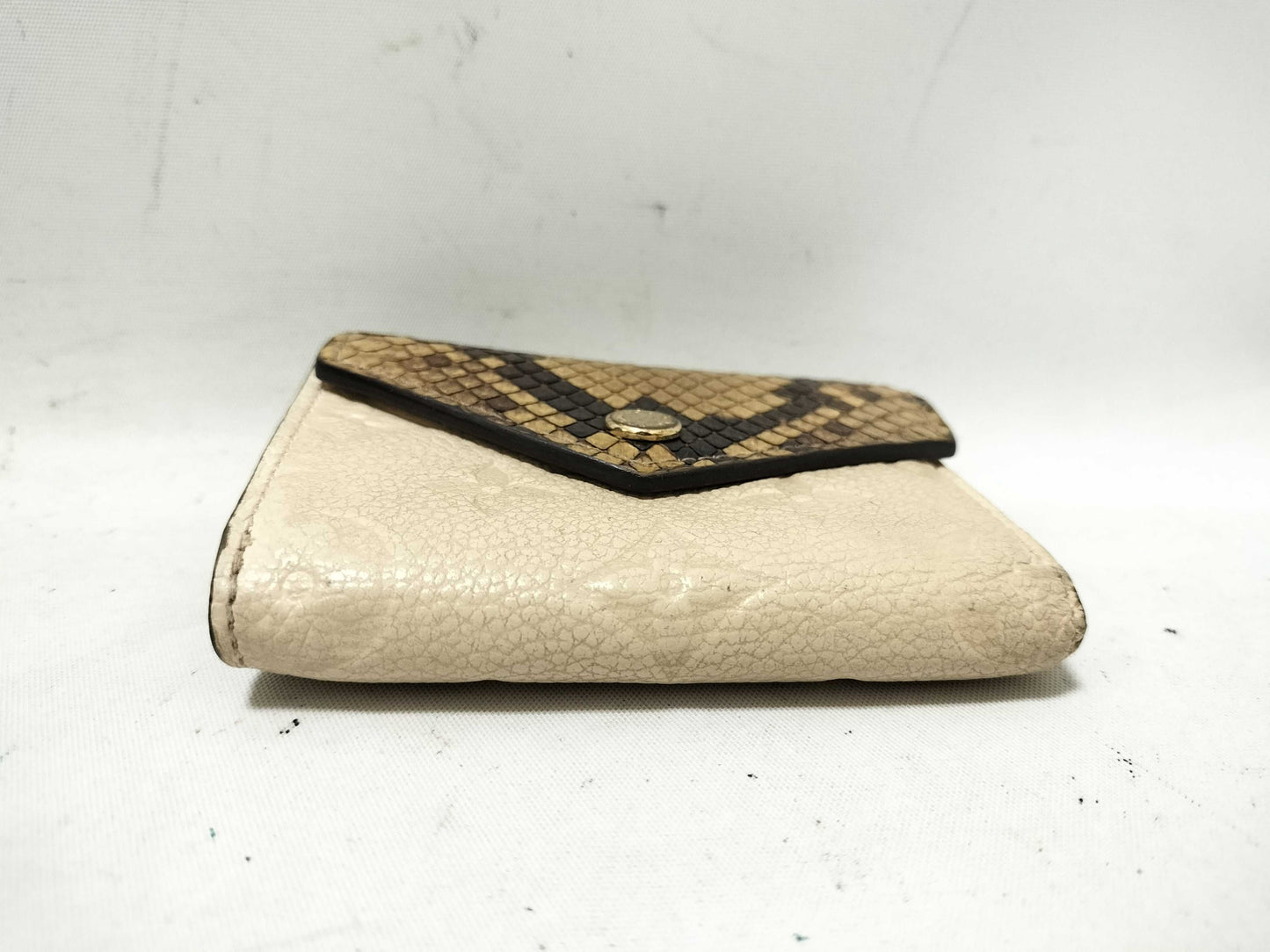 LOUIS VUITTON LOUIS VUITTON Louis Vuitton Portefeuille Python Monogram Folding Wallet