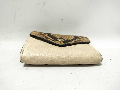 LOUIS VUITTON LOUIS VUITTON Louis Vuitton Portefeuille Python Monogram Folding Wallet