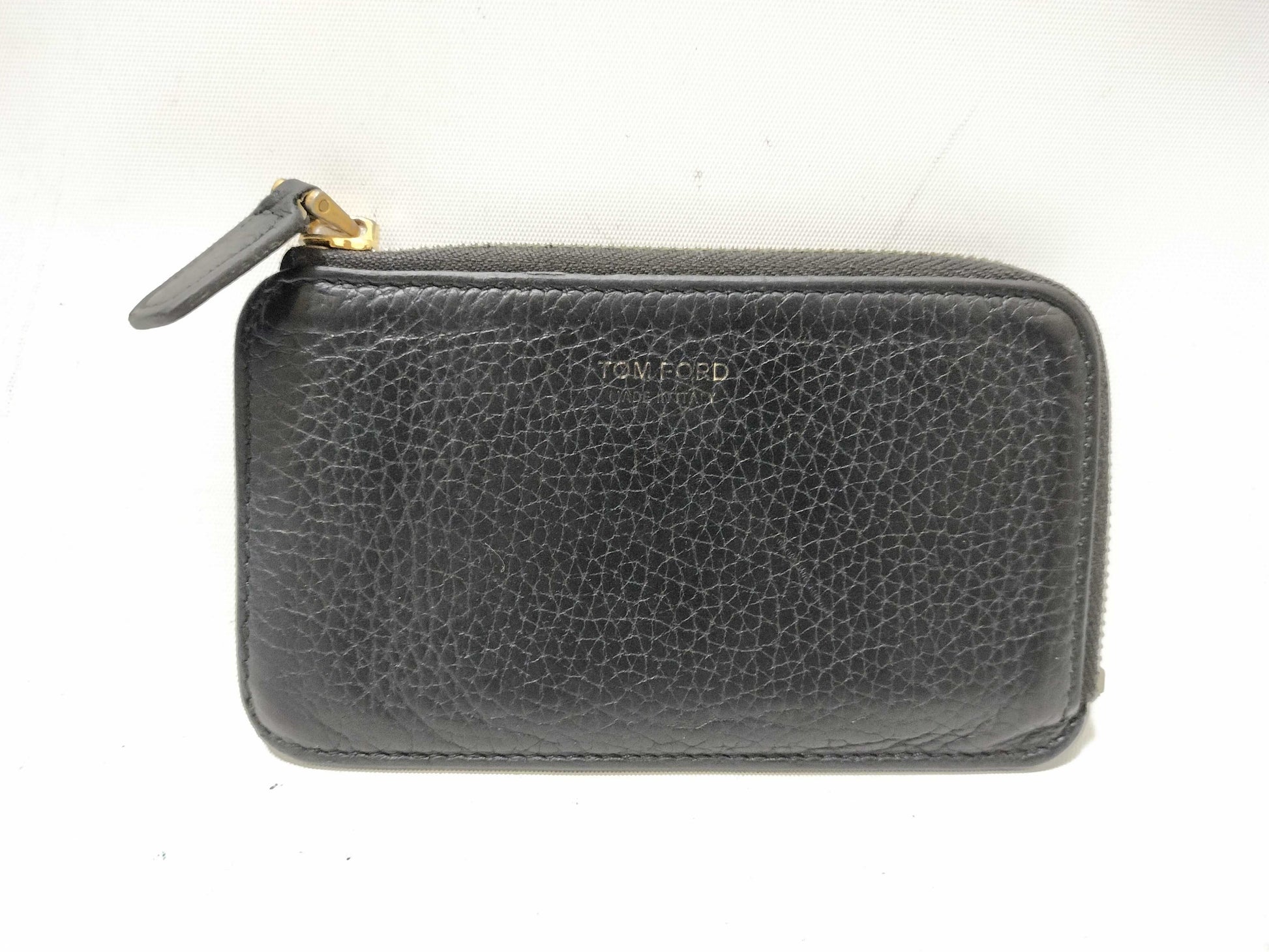Tom Ford TOM FORD Coin Case Leather Black Coin Case
