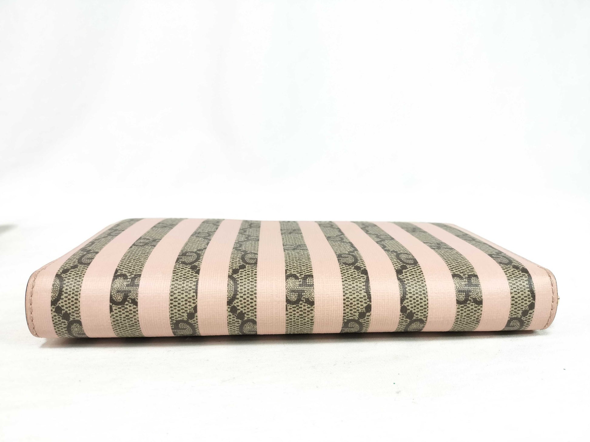 GUCCI GG GUCCI 701488 Long Wallet Candy Cane Stripe Wallet