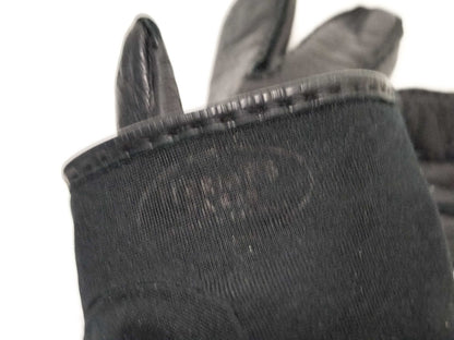 HERMES HERMES Leather Gloves Black Metal Fittings Other Accessories