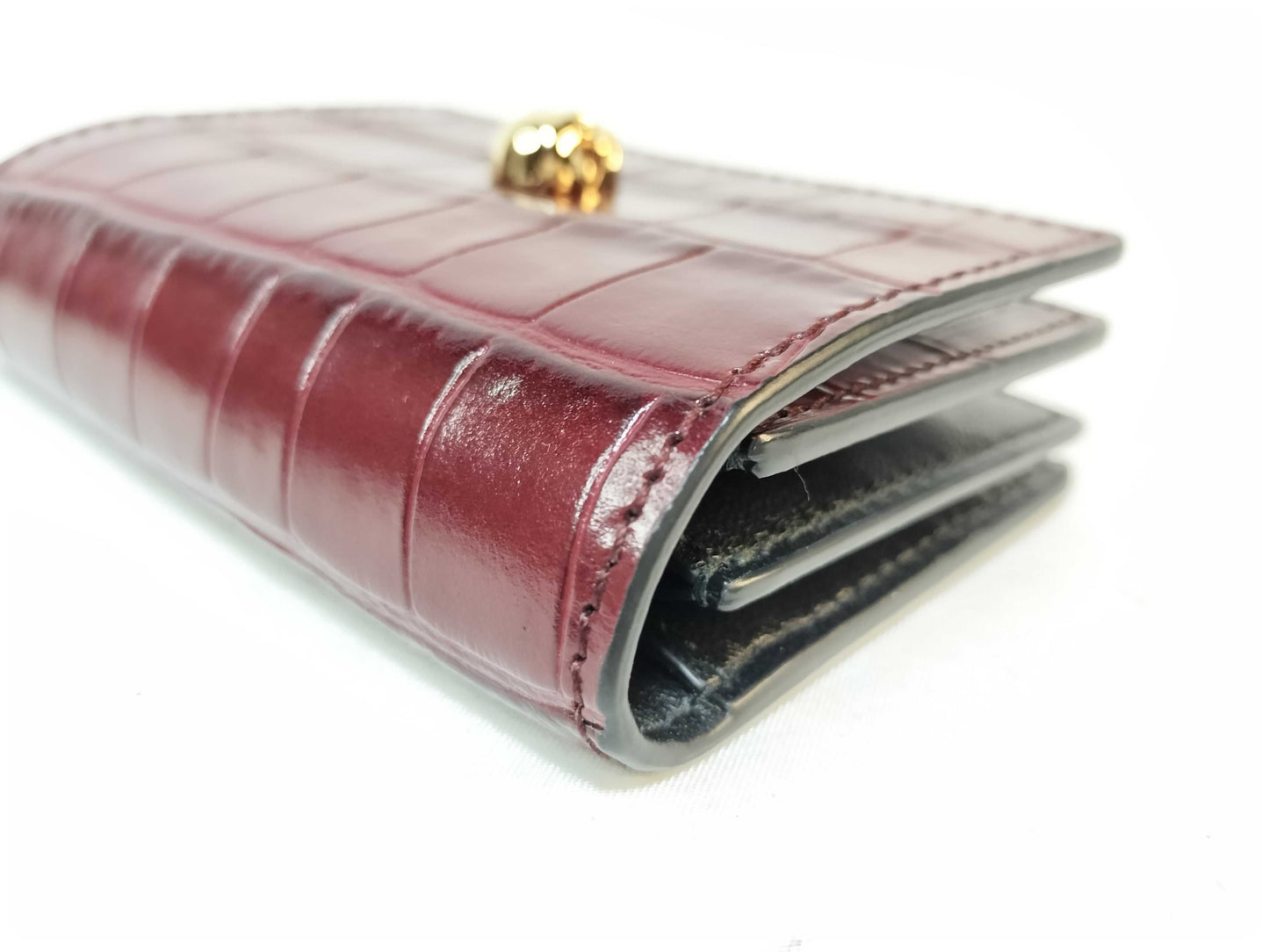 Excellent condition Alexander McQueen skull chain card case.