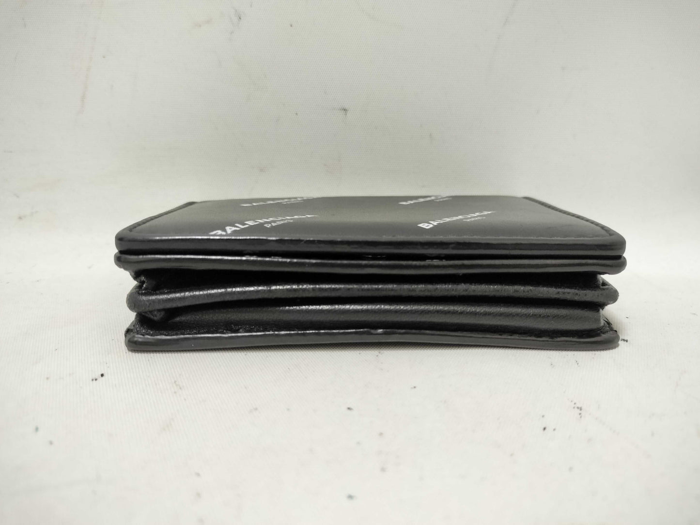 BALENCIAGA BALENCIAGA Logo Print Black Card Case Card Case/Pass Case/Business Card Case