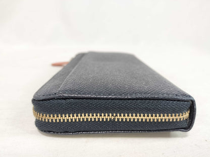 Paul Smith L-Shaped Long Wallet, Leather, Navy, with Outer Box