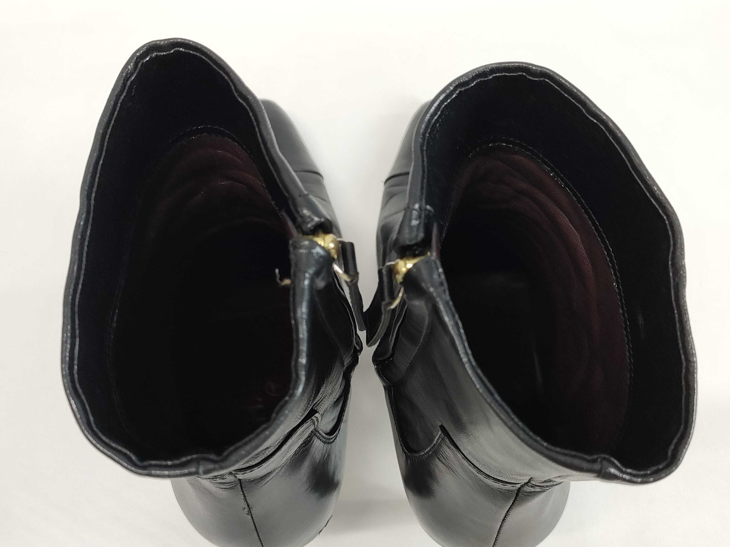 CHANEL CHANEL Boots Shoes Heel Leather Size 36 Black Other Shoes