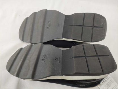 FENDI FENDI slip-on sneakers fabric two-tone sneakers