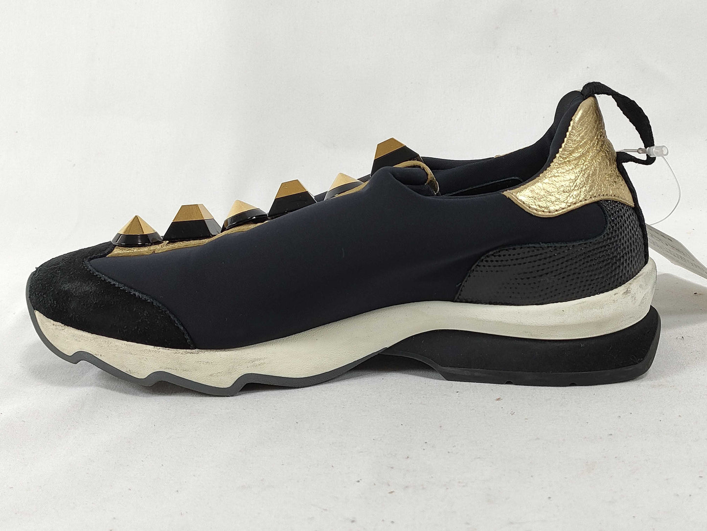 FENDI FENDI slip-on sneakers fabric two-tone sneakers