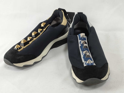 FENDI FENDI slip-on sneakers fabric two-tone sneakers