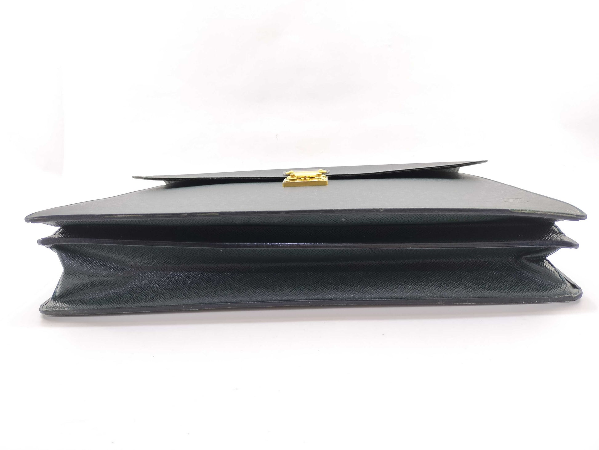 LOUIS VUITTON Taiga Serviette Clado Business Bag, Green