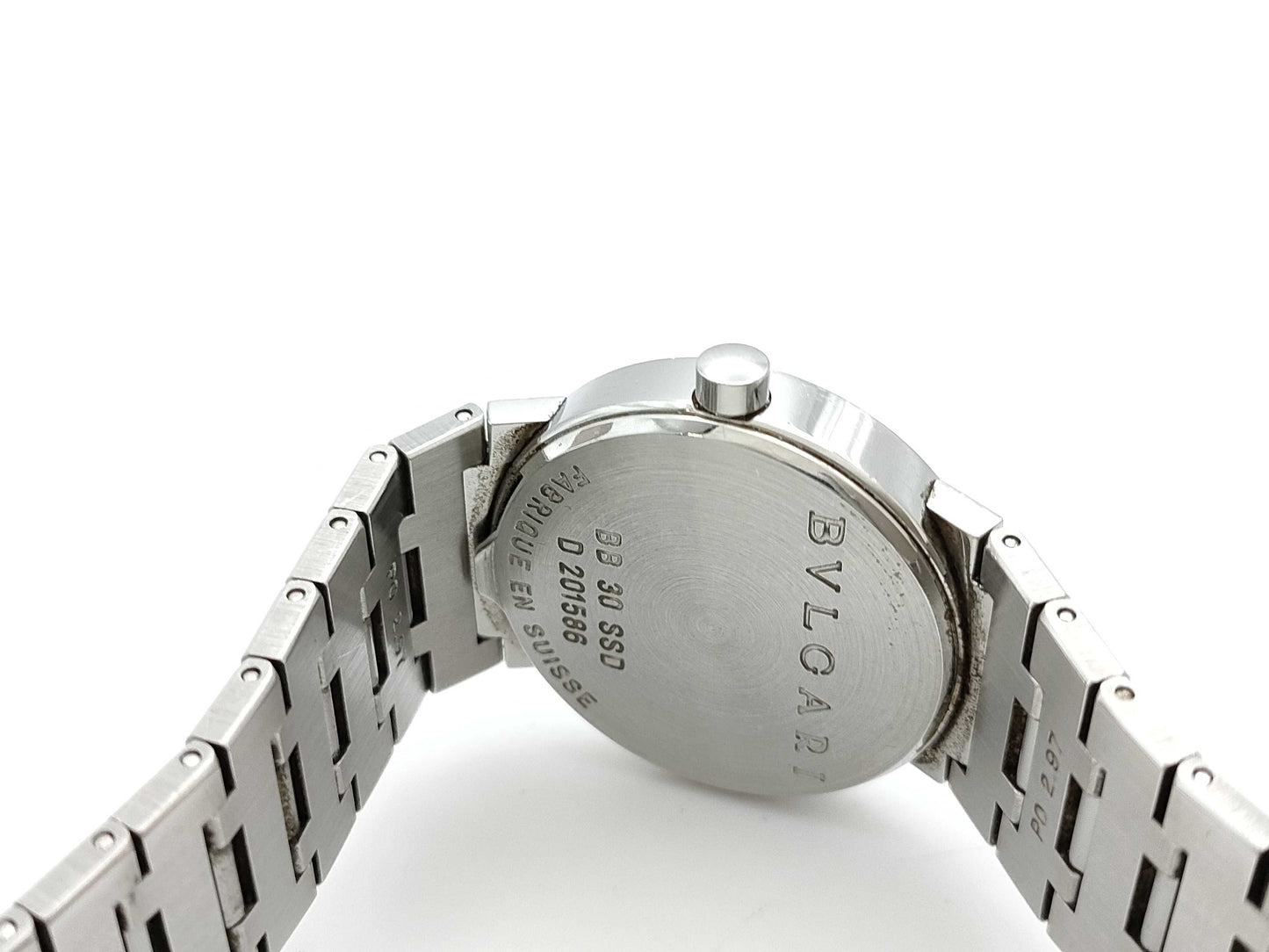 BVLGARI BB30SSD D201586 Quartz Black Dial Women's Watch