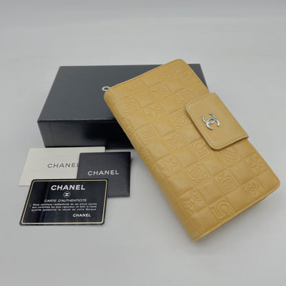 CHANEL Coco Mark CHANEL Coco Mark Icon Chocolate Bar Long Wallet 9 Series Wallet