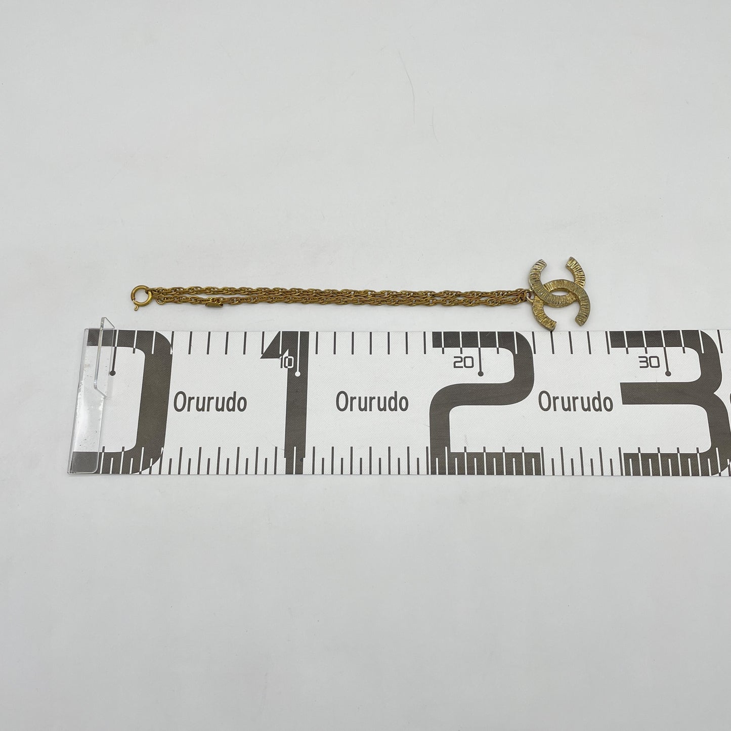 CHANEL CHANEL Coco Mark Vintage Plated Necklace Necklace