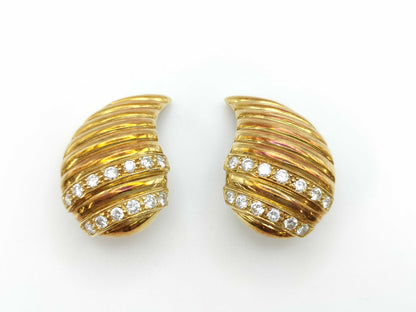 Dior Diamond 750 18.4g Earrings 