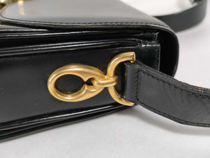 CELINE CELINE Leather Shoulder Bag Old Celine Shoulder Bag