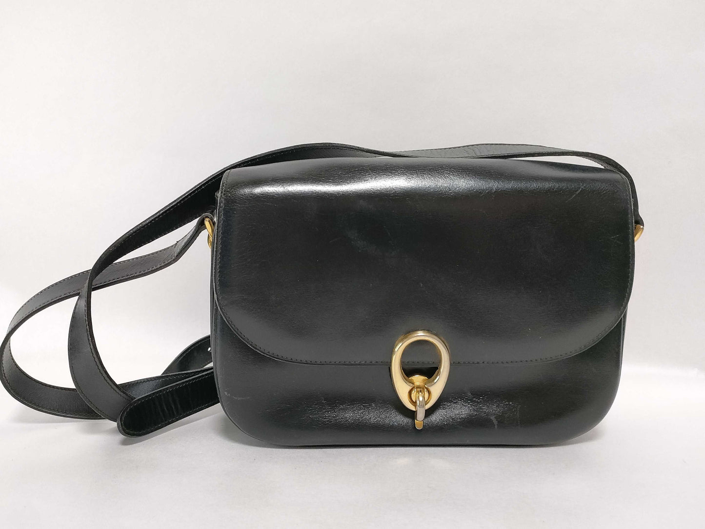 CELINE CELINE Leather Shoulder Bag Old Celine Shoulder Bag