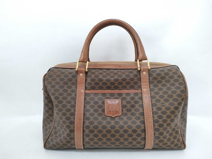 CELINE Boston Bag Macadam Pattern Boston Bag