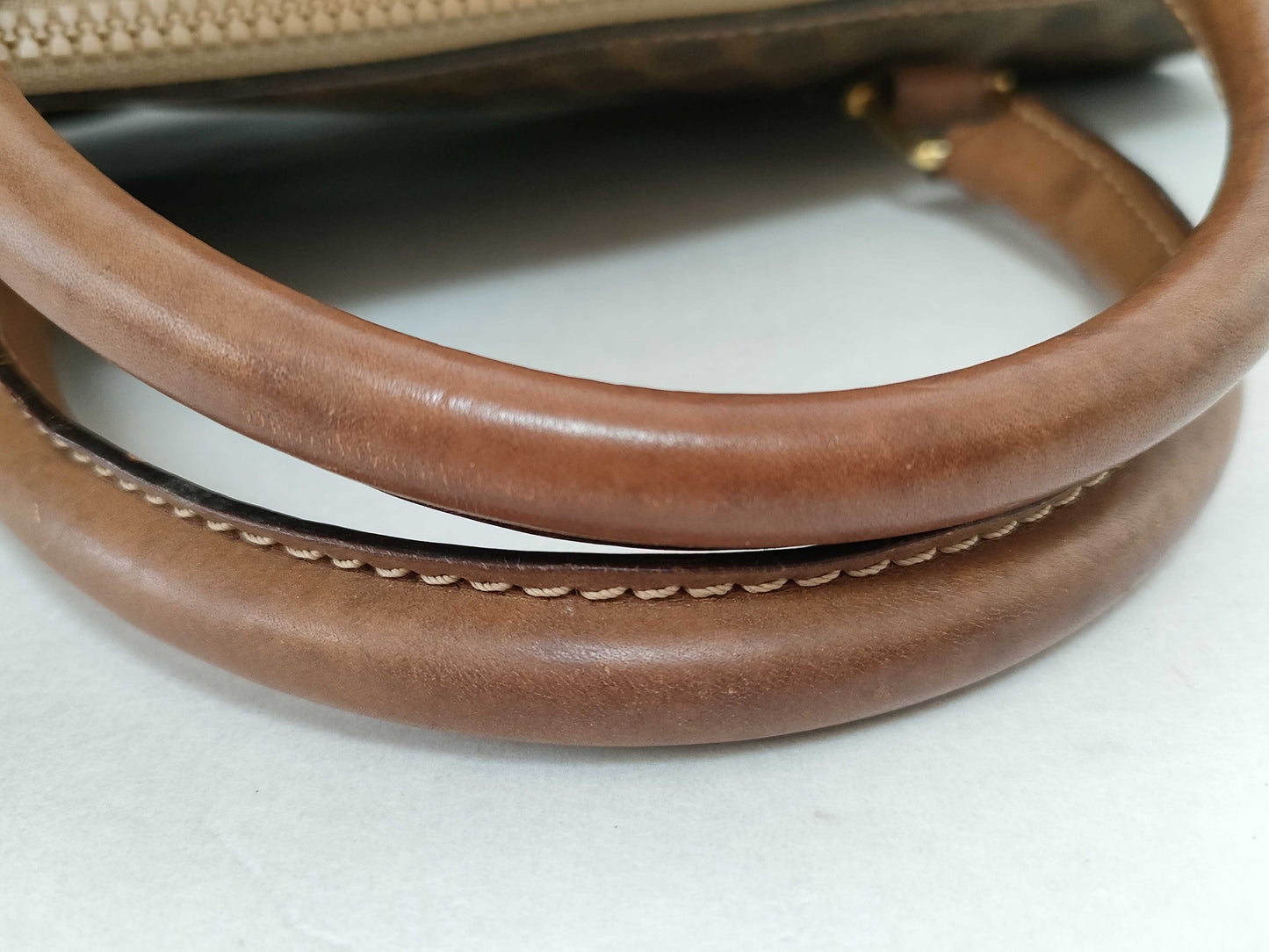 CELINE Boston Bag Macadam Pattern Boston Bag