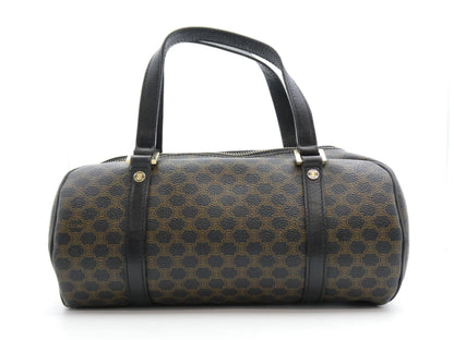 CELINE Macadam Cylindrical PVC Leather Handbag