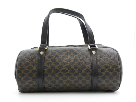 CELINE Macadam Cylindrical PVC Leather Handbag