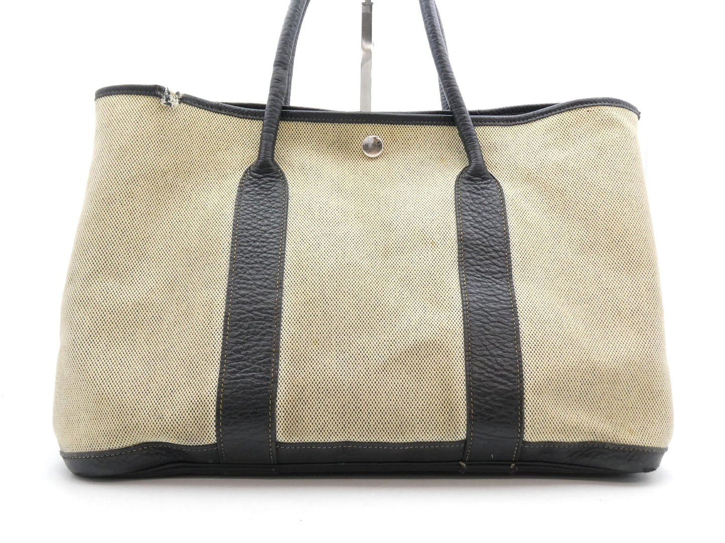 HERMES Garden Party Garden Party □J Stamped Tote Bag