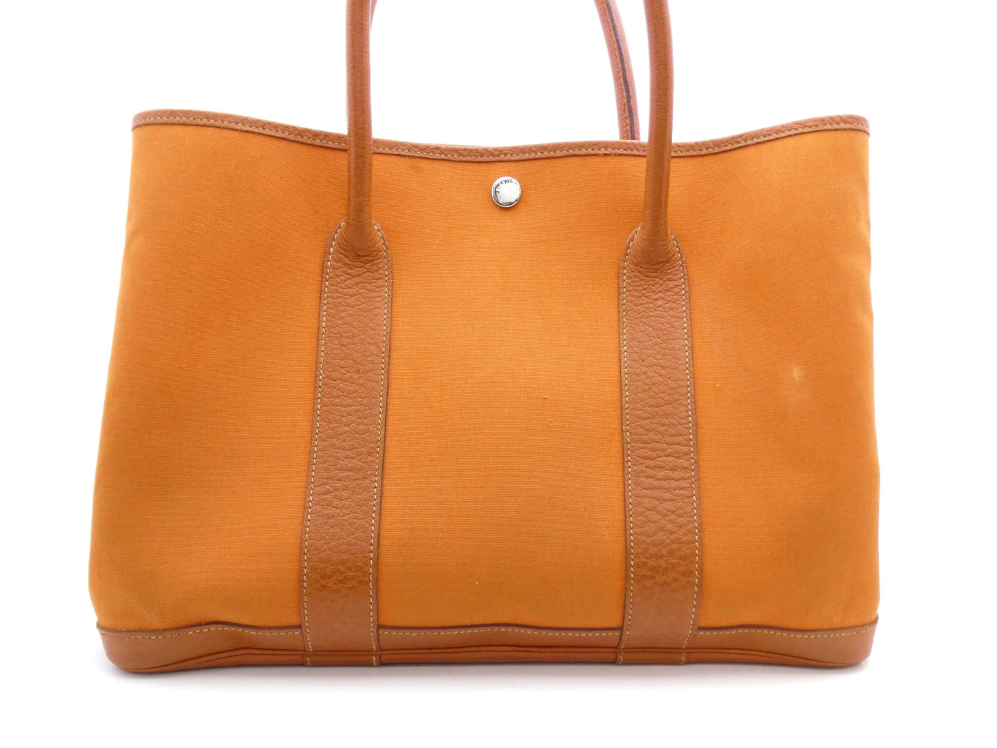 HERMES Garden Party □I Engraved Tote Bag