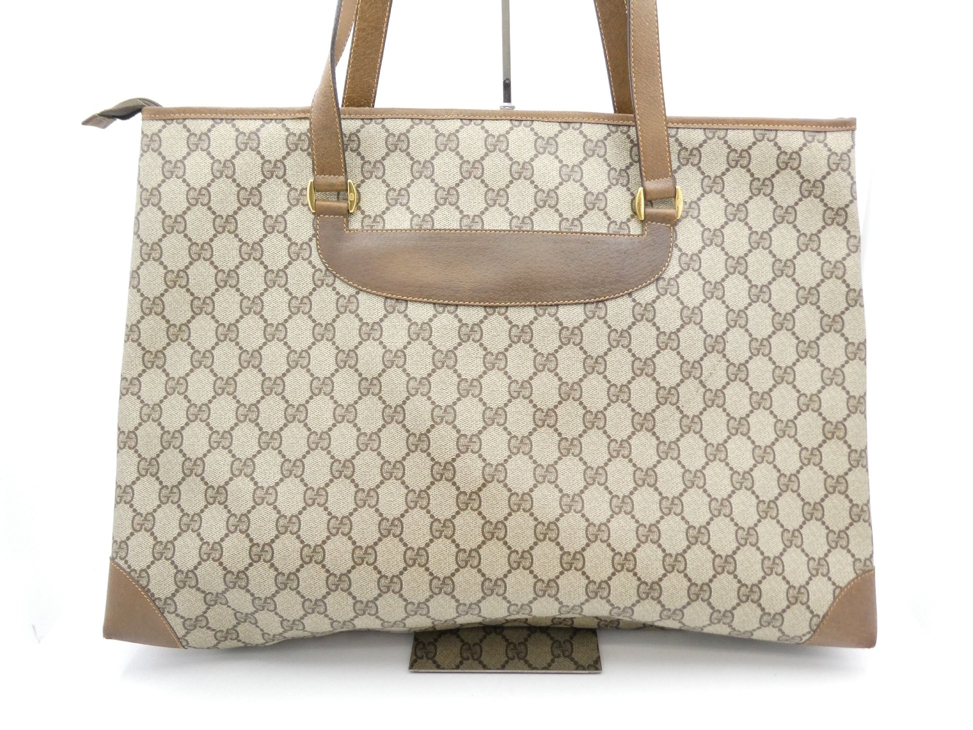 GUCCI GG Supreme GG Supreme PVC Leather Tote Bag