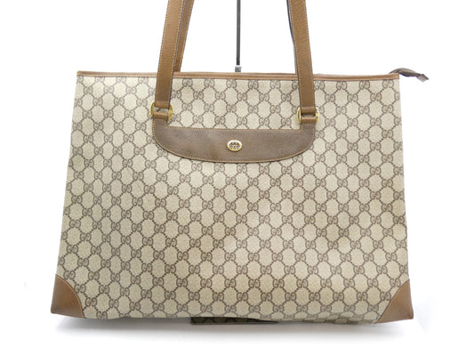GUCCI GG Supreme GG Supreme PVC Leather Tote Bag