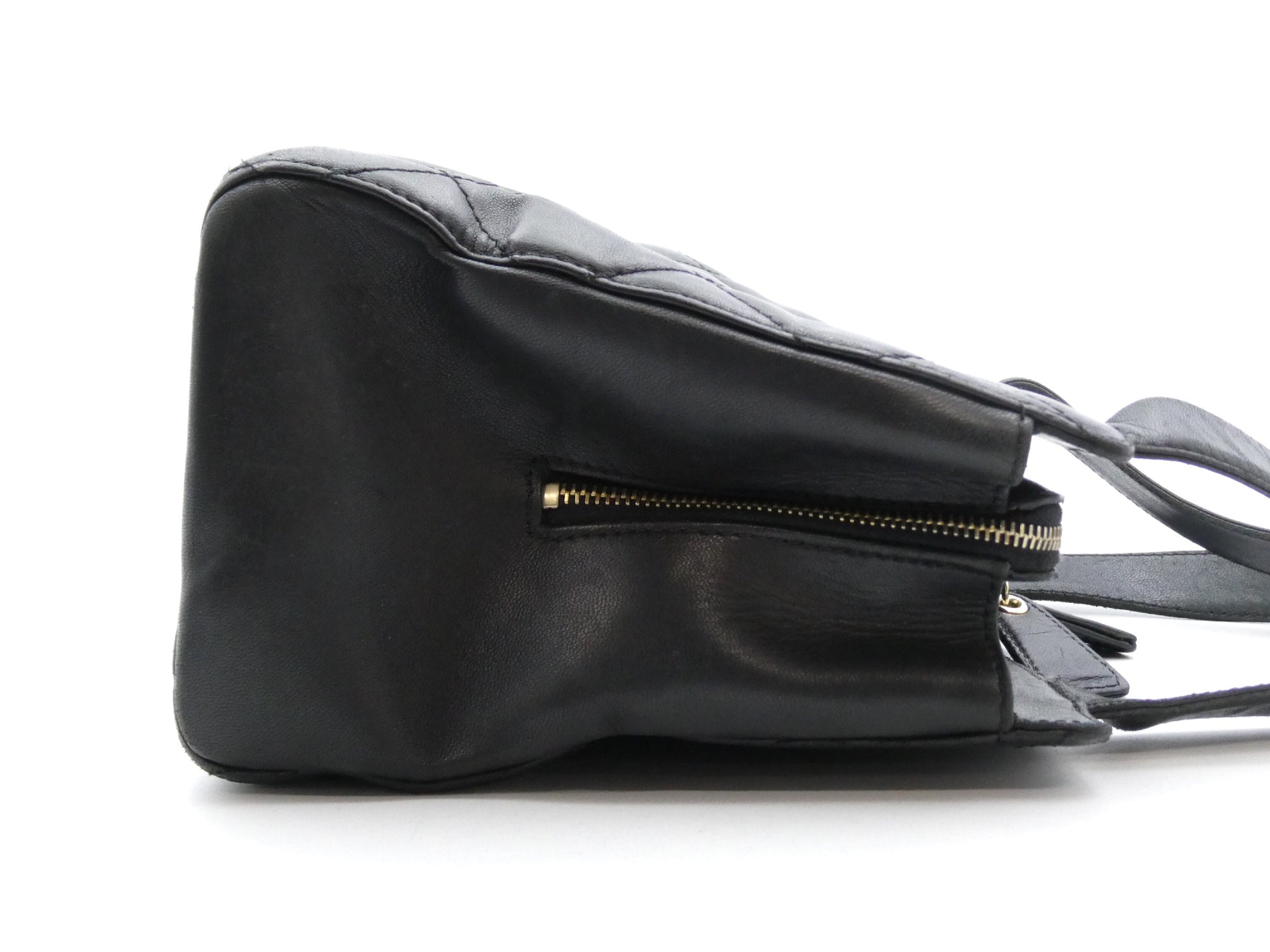 CHANEL Matelasse Coco Mark Leather Handbag